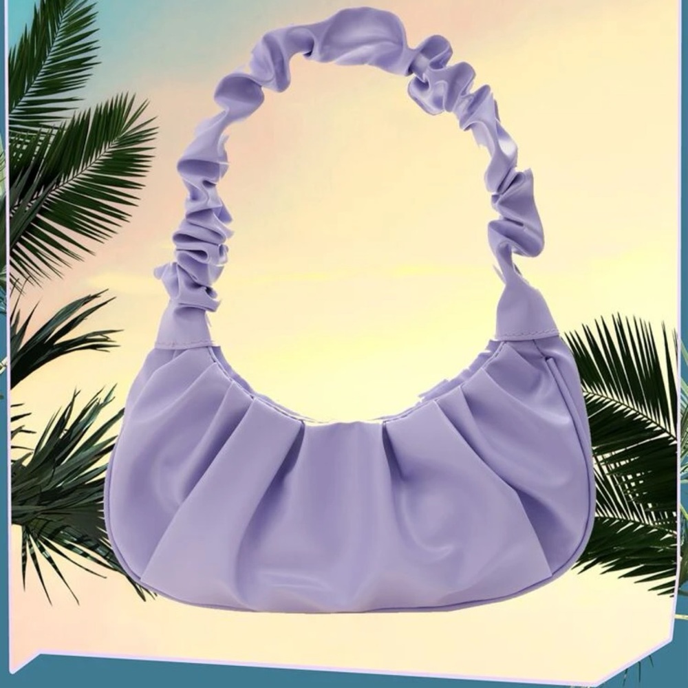 Purple hand bag